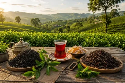 بررسی ویژگیها، خواص و کافئین چای ساقه
